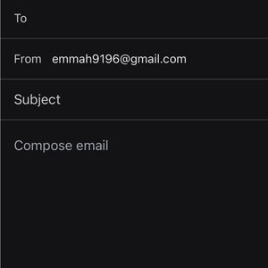 Black Email Interface Screenshot